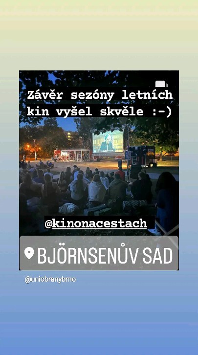Babí léto umocňuje krásný závěr sezóny letních kin... Od října již promítáme v halách, kulturních domech a v sálech vzdělávacích institucí. 😉📽️🥶
#KinoNaCestach #MobilniKino #MobilniProjekce