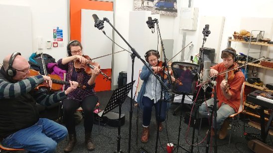 Recording strings for Season 5 of Twist and Shouts / KnowBe4s Inside Man! #stringensemblerecording #soundtrack #musicformedia #musiccomposition