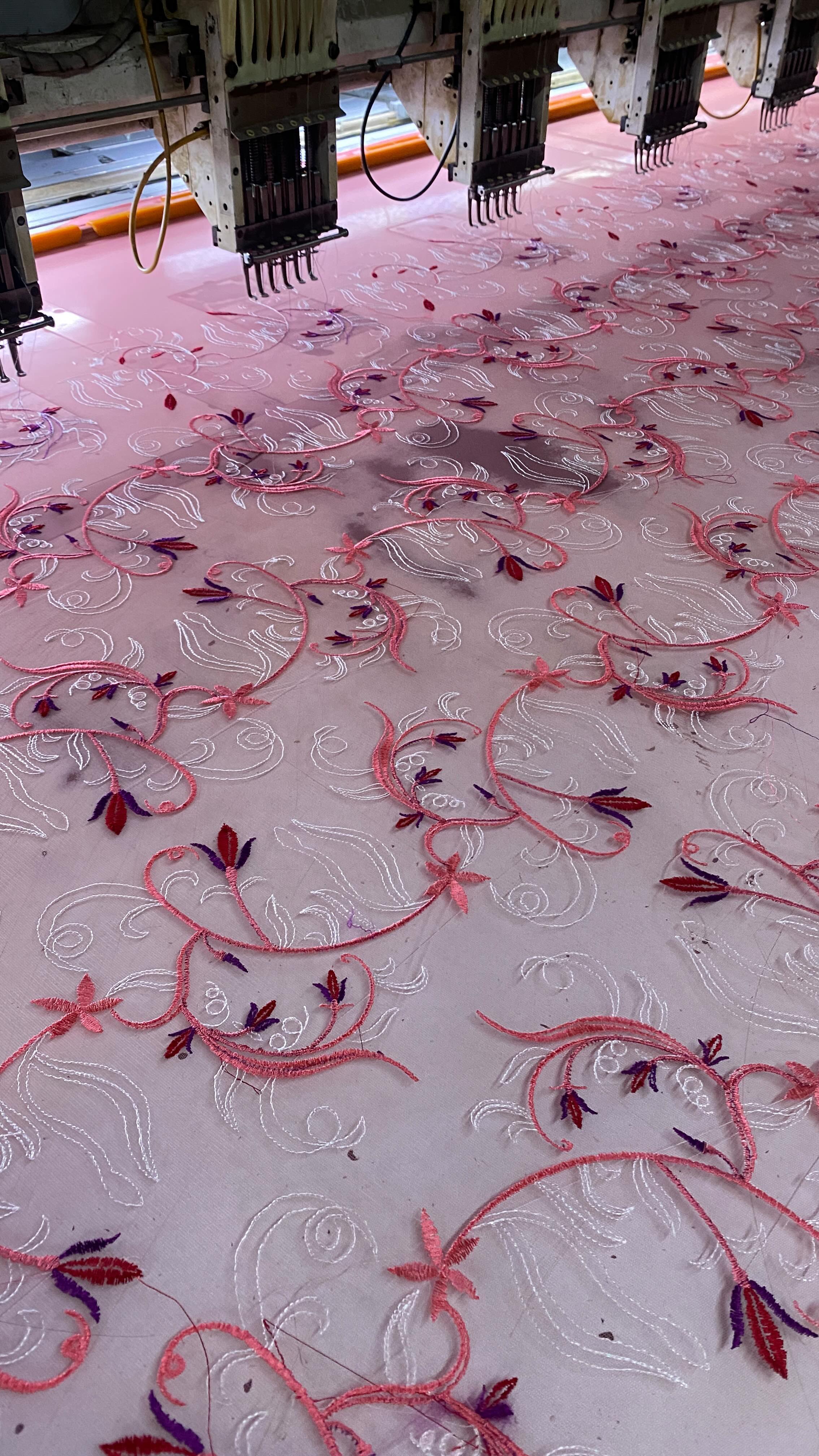 Floral Embroidery On Net Fabric 🍁 #partywear #embroidery #fashion #indianwedding