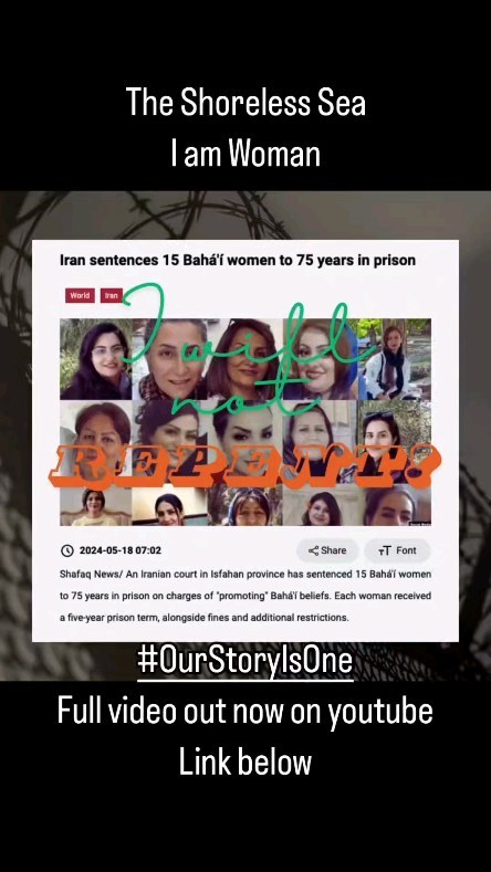So honoured that my band @theshorelessseamusic has written this song paying tribute to the women of Iran and the ten 1983 Martyrs of Shiraz.
“You can kill me as soon as you like, but you will never stop the emancipation of women.”
Táhirih, 1852
Such an honour to add my voice to the chorus cry for justice. Incredible lead vocals by @ameliasamuel1. Solidarity to all women fighting oppression.
Head to @shorelesssea on YouTube for the full video.
#womenlifefreedom #ourstoryisone #genderequality #theshorelesssea
#womenofiran #womenempoweringwomen #womensrights