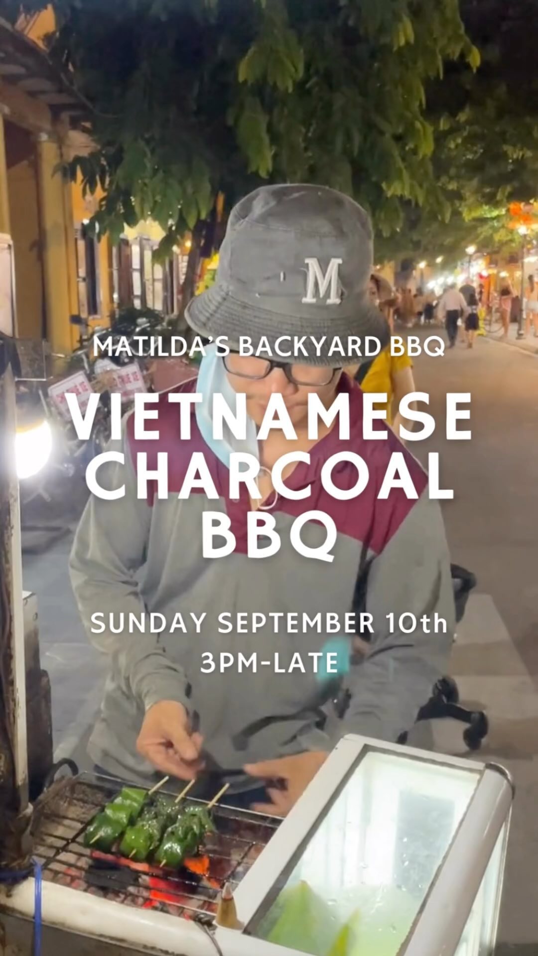 Inspired by our trip we are heating up the coals for our favourite Vietnamese flavours!
Every Sunday from 3pm come down to enjoy a riverside backyard bbq that the whole neighbourhood is invited to.
This week:
Butterflied QLD prawns, marinated in citrus, chilli and herbs (4) $18
Tasmanian scallops, spicy mayo, green onion, peanuts $5 Each
Cold lemongrass marinated barramundi with vermicelli & herb salad $22
Bo La Lot - Lemongrass marinated beef wrapped in betel leaf (6) $22
Hanoi Bun Cha - chargrilled pork belly, meatballs, rice vermicelli, herb salad & nuoc cham $24
Ice Cream Sandwich - White chocolate & mango parfait with house made shortbread $18