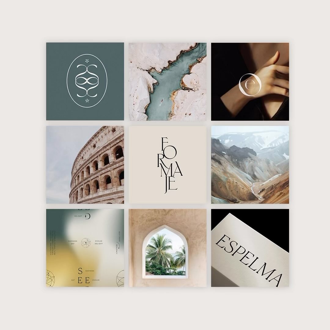 Moodboard Concepts for Sevven Travel 🤍
We love the moodboarding stage of a new brand project. It’s the phase where we begin to breathe life into our clients’ vision and our strategic insights. Together, we explore different directions for the brand identity before landing on ‘the one.’
Our inspiration for Sevven Travel was an ode to golden hour - envision soft, warm hues, a neutral color palette, and elegant serif typefaces. We drew inspiration from logos that symbolize connection, intuition, and confidence, paired with aspirational photography capturing intimate travel moments.
Let us know your thoughts in the comments below! ↓