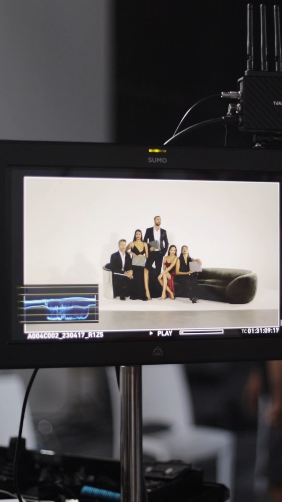 Behind the scenes with an incredible crew and cast. 👀