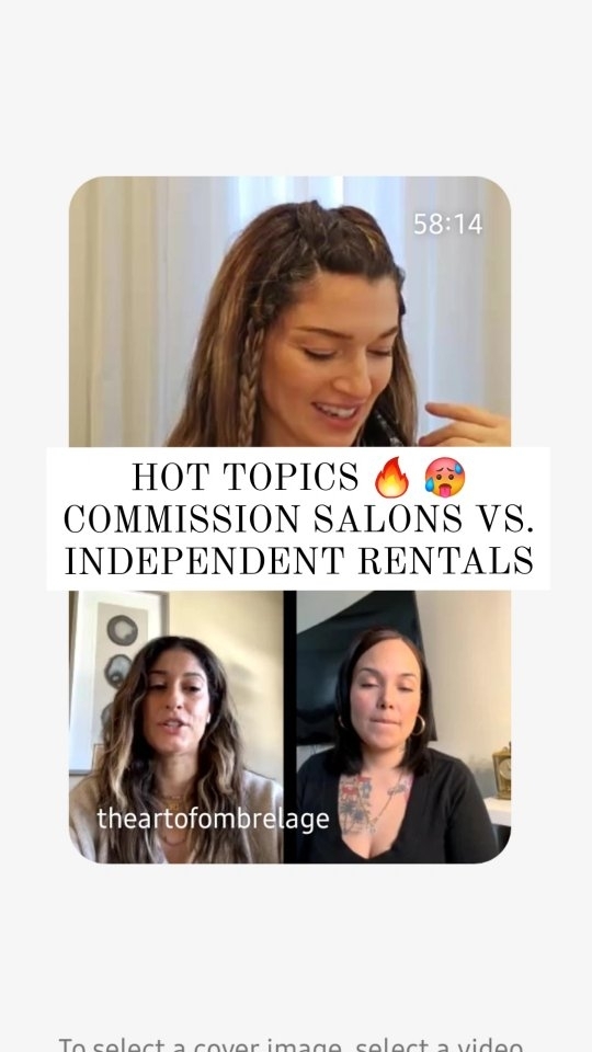 HOT TOPICS 🔥 🥵 COMMISSION SALONS VS. INDEPENDENT RENTALS with @ciroshair @cirosedu.
If you're in an independent rental or want to transition into one & need guidance in organizing your business tap the link in bio to view our business courses ‼️