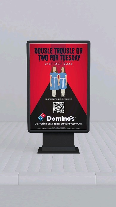 VARIOUS X @dominos_uk 🍕
Stay spooky 👻🎬
#DigitalDominos #MarketingMagic #TheShiningInspired#CampusCampaigns #DigitalSolutions #PizzaPromos