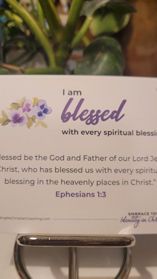 #embraceyouridentityinChrist#iamblessed #every spiritual blessing #Ephesians1v3