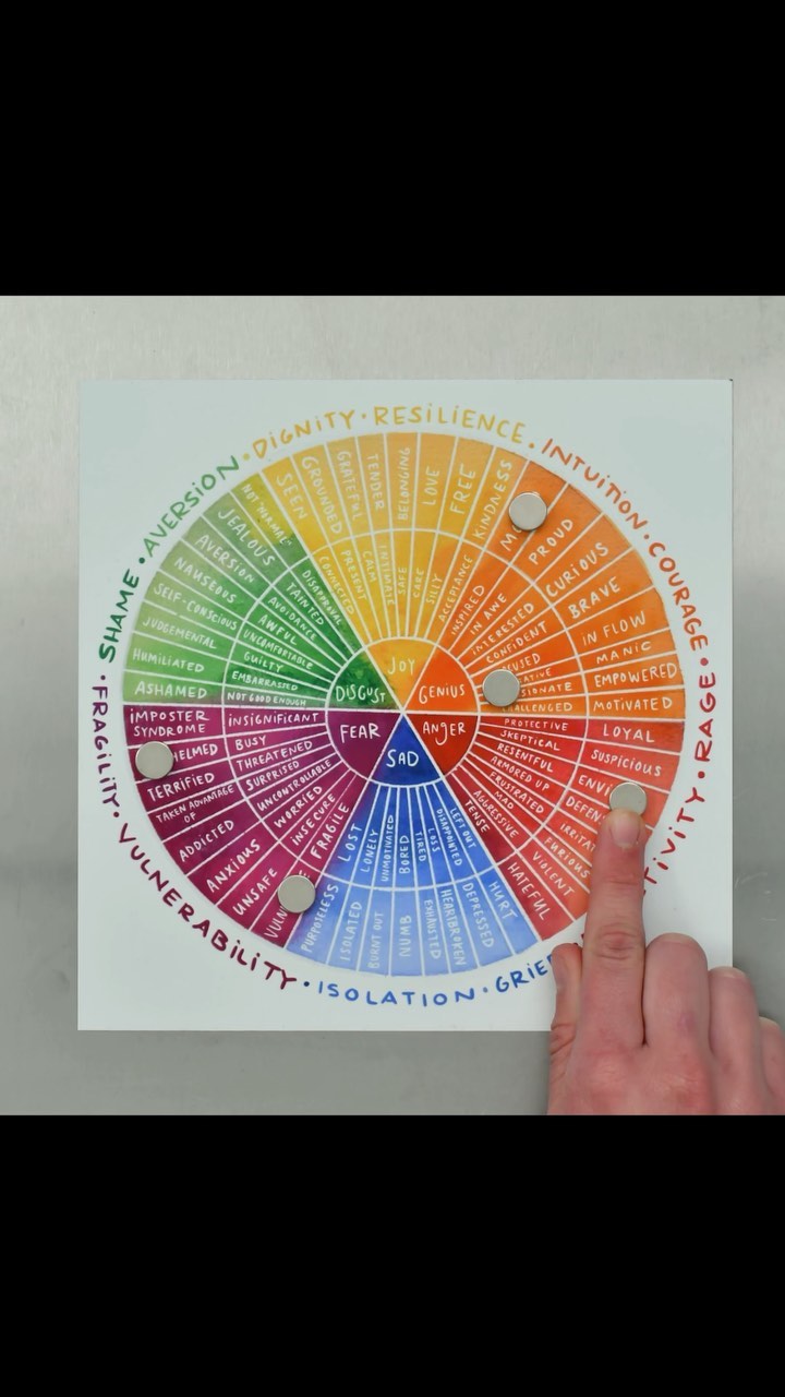 Hi friends—I’ve got a few new feelings wheel toys in case you could use them.
🪩 first one is a magnetic version (that is also wipeable) for your fridge or other metal object you engage with regularly
🍭 second is a sticker (also wipeable) for your notebook or water bottle or better yet, a lamp post
🎡 third is a version of the how am I doing worksheet with the kiddos wheel in the center (I don’t have printed versions yet but stay tunedddd)
Links to find them are in my bio 🌻hope everyone is hangin in there ok 🌱🌻🐿🧂🧡
Thanks to @megangriffith for animating deezzz 💛💛
#emotions #feelings #feelingswheel #emotionwheel #therapy #therapyart