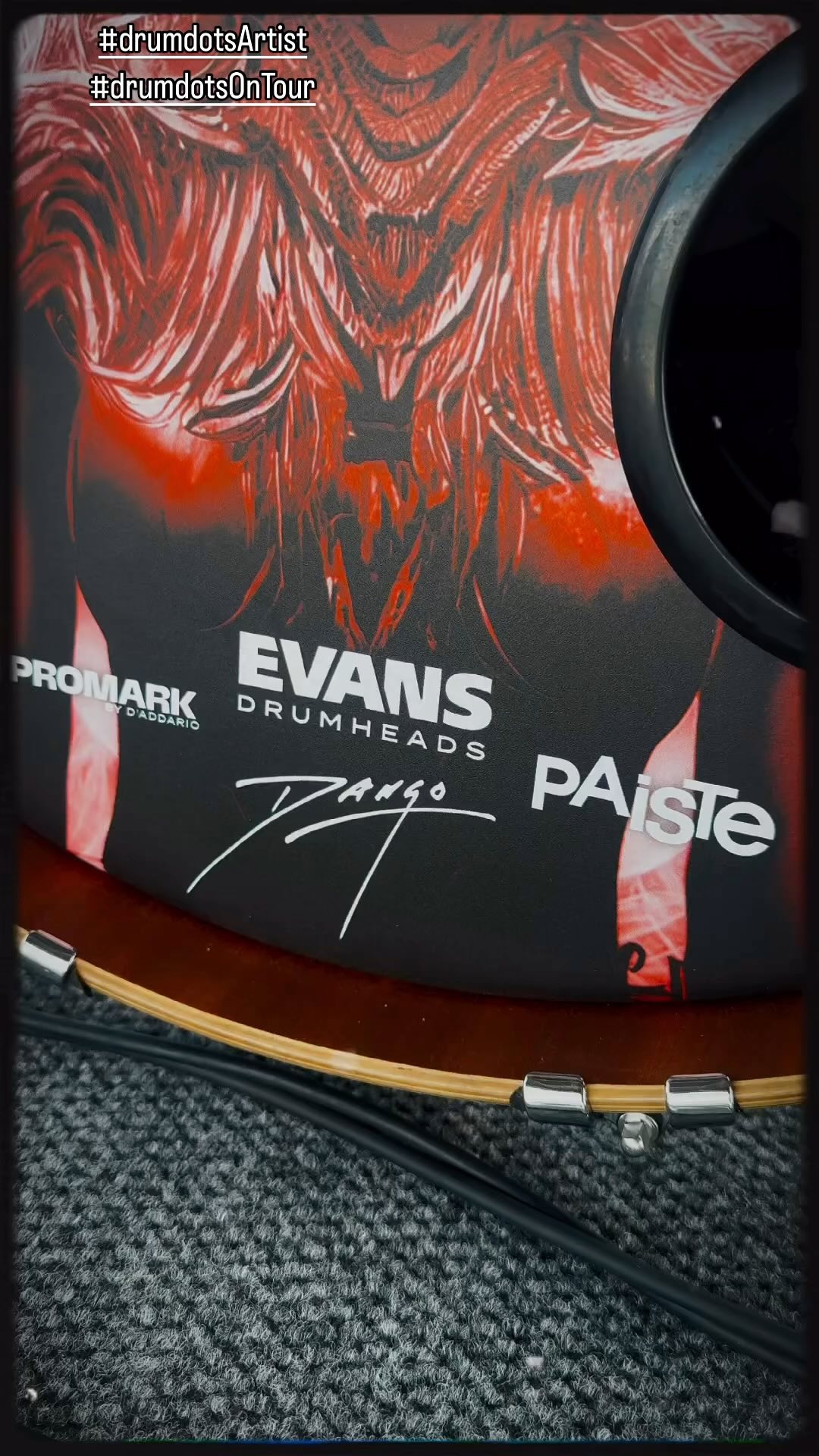 #drumdotsArtist@dangoempire I’ve got my cherry mahogany kit out for our run this weekend and tonight we’re in Warner Robins, GA with @jeffersonstarship! It’s a beautiful day for a rock show!
.
.
.
#DangoEmpire #dwdrums #paiste #evans #promark #seelectronics #HumesandBerg #drumdots #drums #drummer #livemusic #tour #tourlife #music #rockandroll #musiciansofinstagram #explorepage #band #instamusic #instagood #song #instagood #instagram #follow #instadaily #like #fyp #ScottStapp #Creed #JeffersonStsrship
