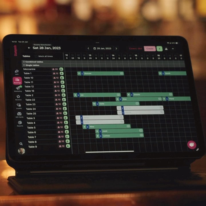 Working with Stampede to showcase how they have helped streamline the booking process for @society.mcr