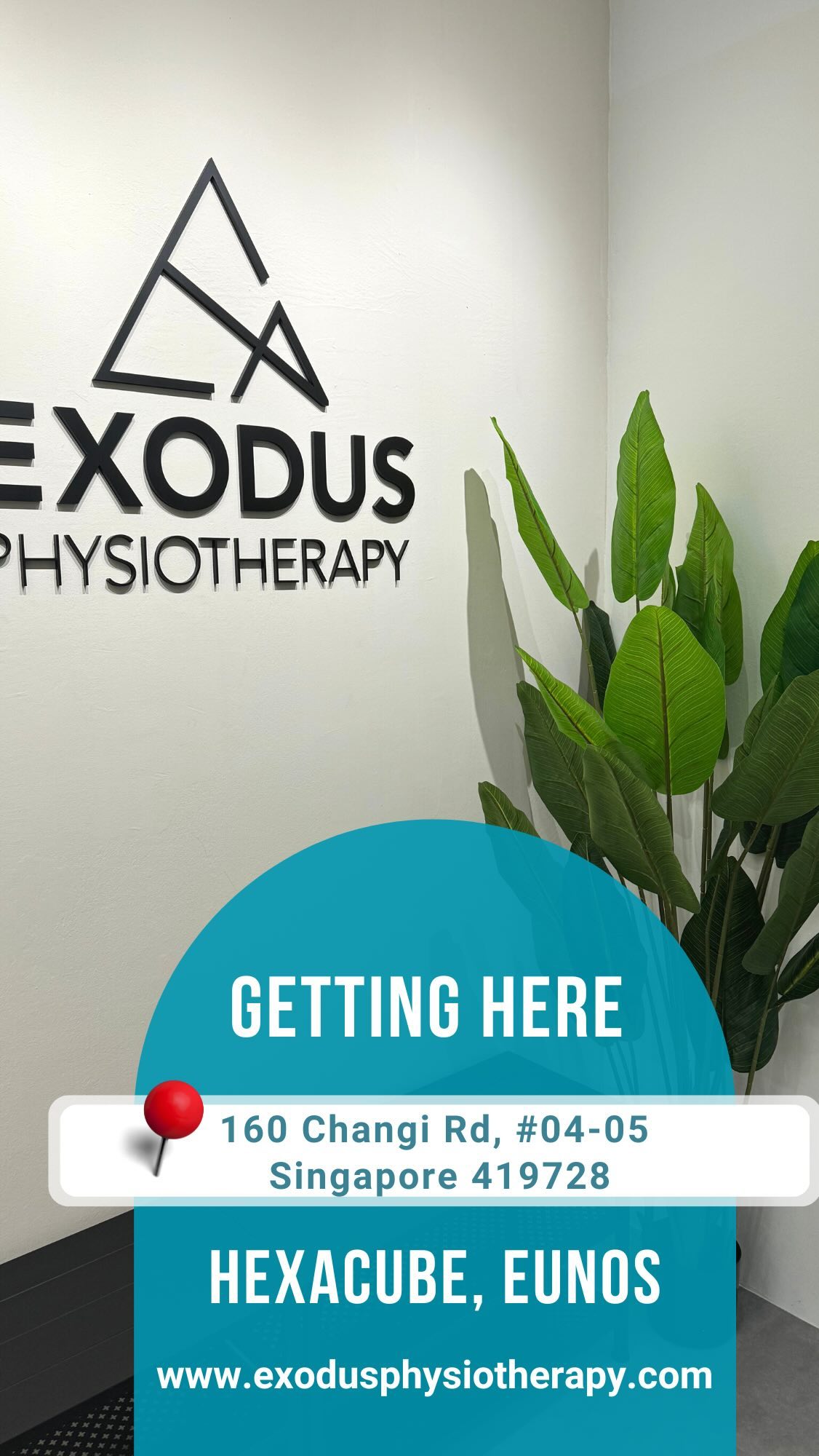 2nd Outlet: Exodus Physiotherapy (Eunos) Clinic is opening 1 December 2023 (tomorrow!) 🤩
📍: 160 Changi Road, HexaCube, #04-05, S419728
We are ever thankful for all the support from partners, patients, friends, families and our #TeamExodus in the past few months of transition 🌱 Onward to the next part of our Exodus Journey.
#betterthanbefore #strongerthanever #NewOutlet #Hexacube #ChangiRoad #ExodusEunos