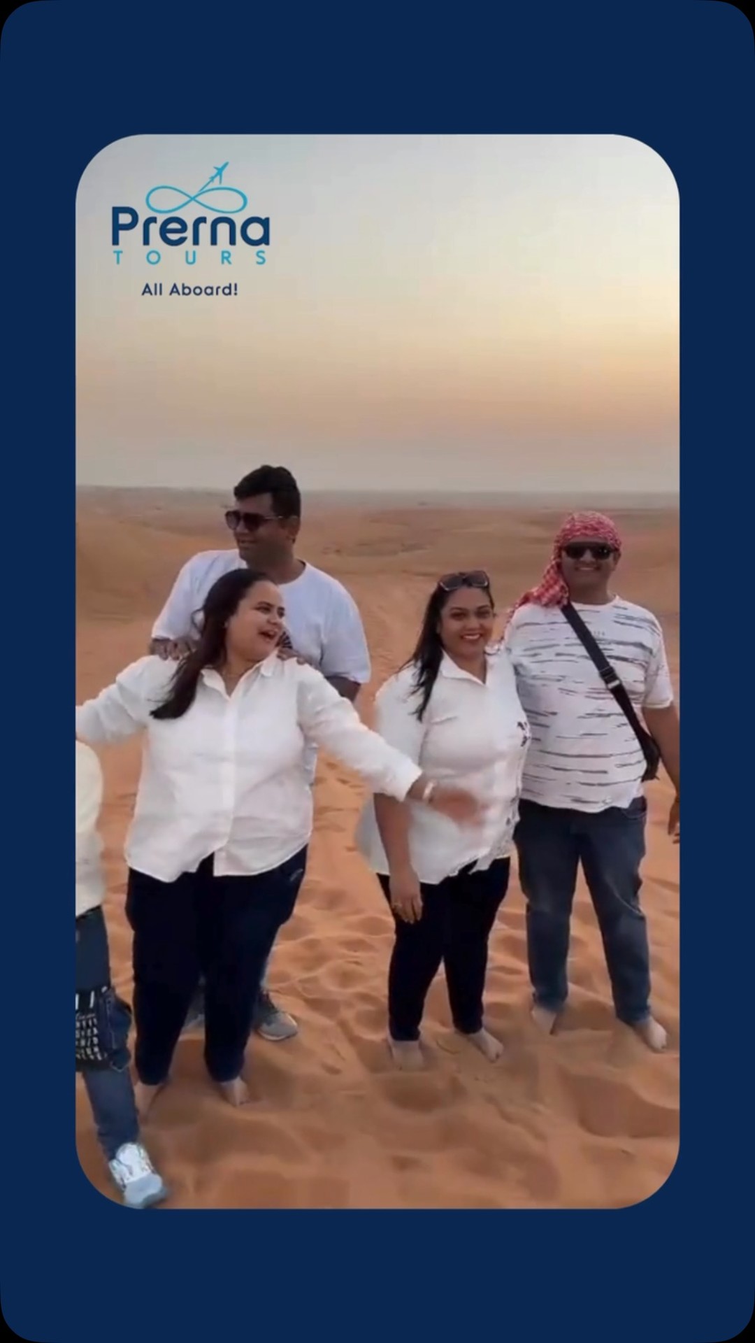 Our Guests enjoying Desert Safari in Dubai!! #prernatourss #dubaidesert #desertsafari #dubai🇦🇪