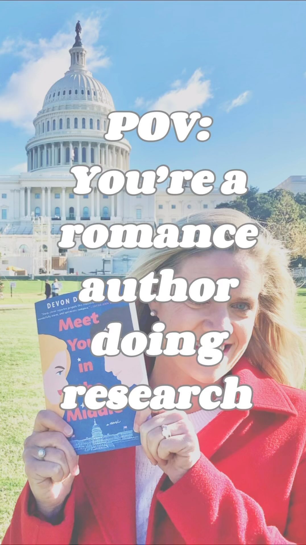 Feeling nostalgic for Ben & Kate, so here’s a #FlashbackFriday for ya! ❤️
Did you know that the first time I visited the Hart Senate building & saw the office layout with all the signs in the windows, it immediately inspired certain scenes & plot twists in MYITM? (You know the ones!) I never would have come up with those ideas if I didn’t experience it in person, which is why I think this type of research is so important. The details matter!
Can you spot how many of these landmarks made it into the book? 🇺🇸🏛️❤️💙
📚: Meet You in the Middle