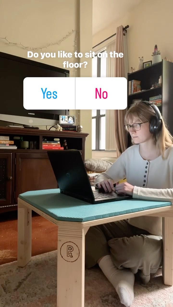 The UnChair is more than just a chair. It’s a floor desk too!