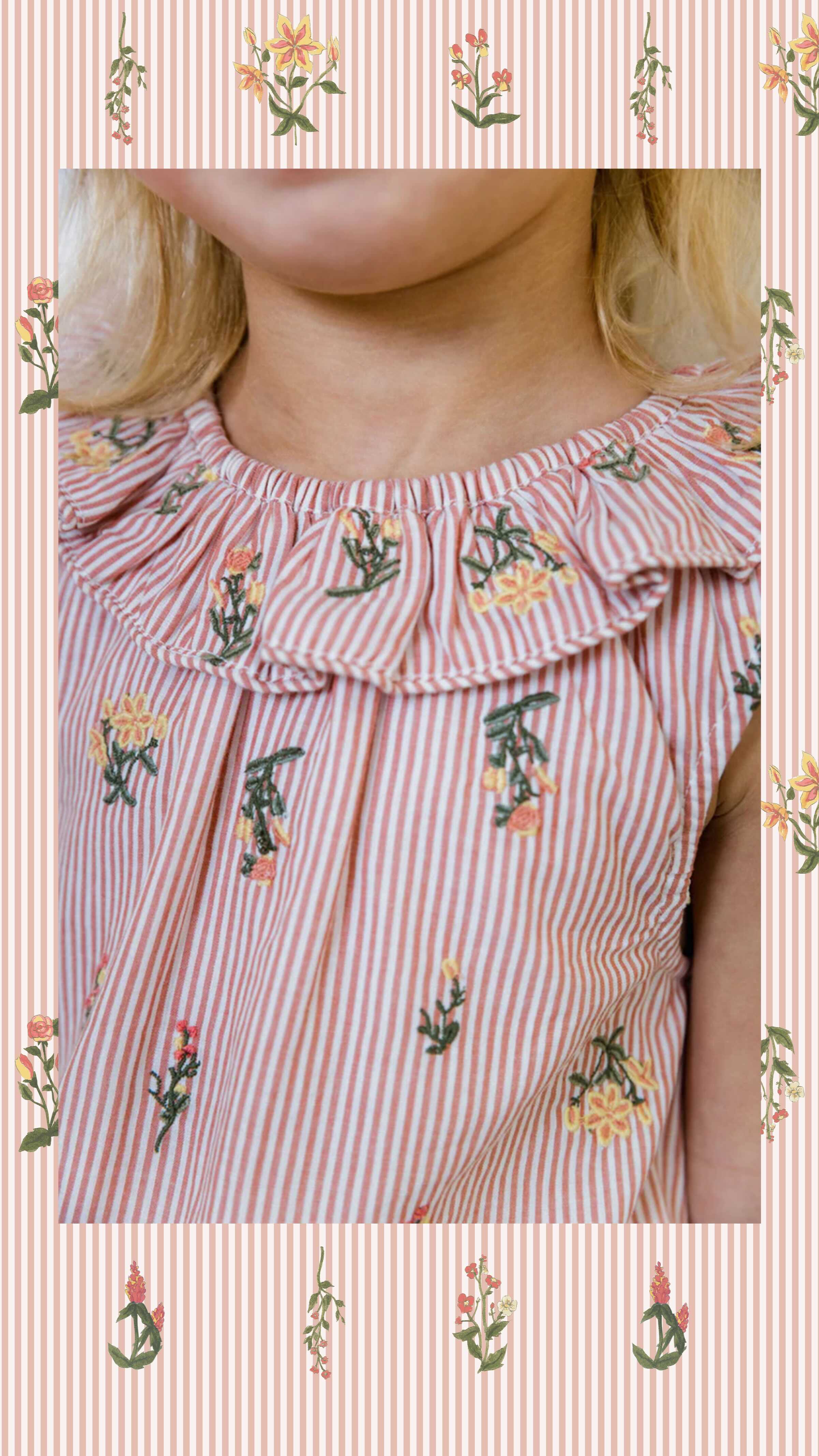 Nantucket Stripe 🌸
Yarn dye with custom embroidered florals @shopbaybala