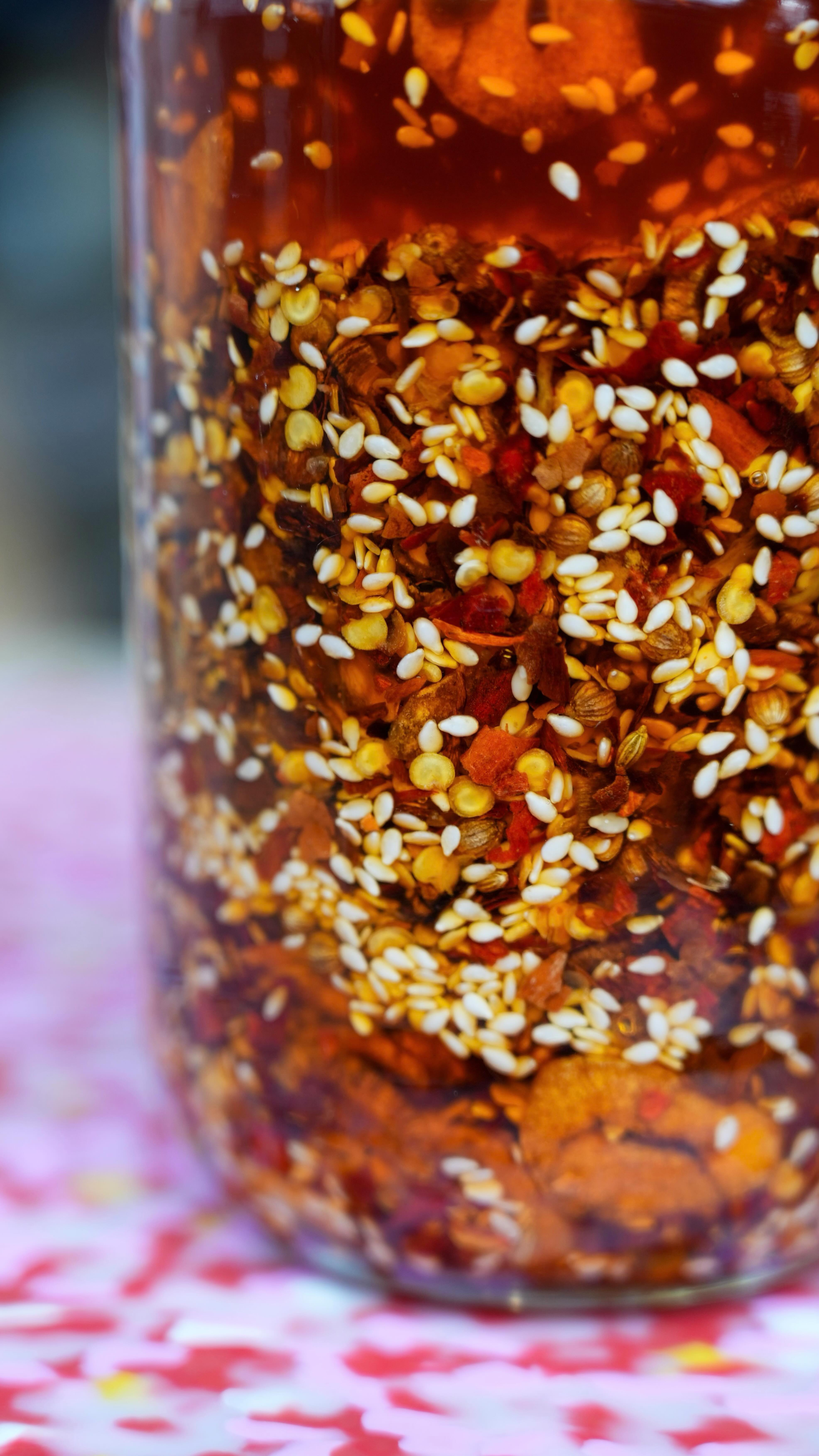 >> Crispy Chilli Oil 🌶️
We can’t keep blowing $15 on chilli oil people. It’s so damn easy to make!
400ml neutral oil
3 shallots, finely sliced
5 garlic cloves, finely sliced
3cm knob of ginger, finely sliced
1 cup chilli flakes
1/4 cup sesame seeds
1 tsp coriander seeds
1 tsp fennel seeds
2 star anise
1 cinnamon quill
2 bay leaves
1 tsp salt
1 tsp coconut sugar
Get your oil nice and hot then fry up the shallots and garlic until crispy and slightly brown. Remove from the oil and season with salt. Set aside on some paper towel.
Next, grab a large bowl and add all the other ingredients to it. Pour over the hot oil and let all the flavours infuse.
Once the oil has cooled down, pour your chilli oil into some sterilised jars and put on literally everything.
#chillioil #crispychillioil #easyrecipes