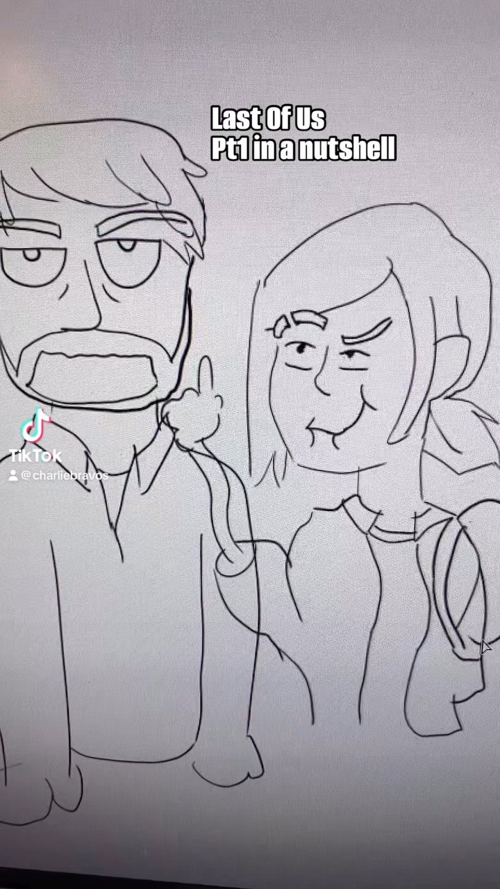 Last of us animated #lastofus #ellie #joelandellie #funnymeme #animation #videogames #spongebob