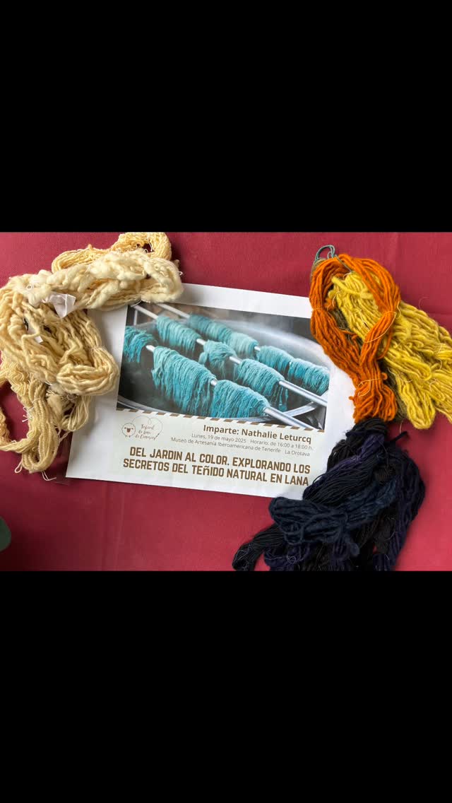 Hoy, arranca con los primeros talleres el Festival de la Lana de Canarias. Pasamos una tarde magnífica 🧡💛🖤🩷