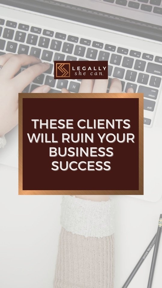 🚨 You are ruining your own business success by serving these clients. Who are they? 🤔
🤑 The Bargainer whose first instinct is to low ball your fees.
🕵️♂️ The Ghost, cancels last minute or a no-show.
🔍 The Micromanager, always watching your every move.
🤷 The Indecisive, doesn’t know what she wants.
🏃♂️ The Trialer, just testing your services but will eventually ask for a refund.
✋ The solution: Set firm boundaries! 🛑
📜 The best way to enforce your boundaries?
⏬ Download the Essential Business Checklist and get a list of Agreements you need to protect your business and boundaries 📥 www.legallyfluentacademy.com/businesschecklist
Setting Boundaries start with knowing your non-negotiables as an entrepreneur
⁉️What are your non-negotiables as a business owner⁉️
#womenceo #businessstartup #businessinsider #coacheshelpingcoaches #coachingpersonal #lifecoachforwomen #healthcoach #careercoaching #womeninbusiness