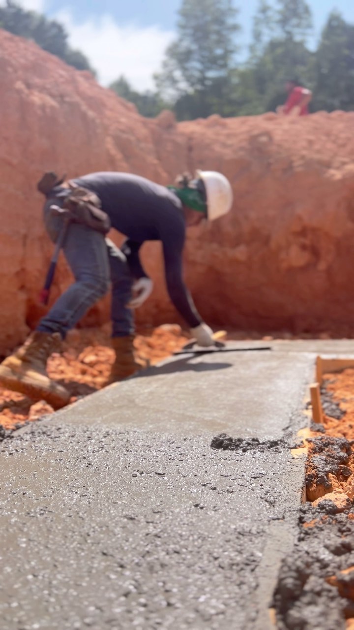 Pouring footings today 🏗️