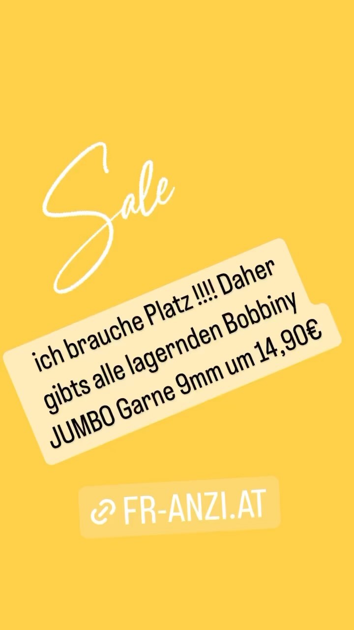 #bobbinyjumbo #bobbinygarn #sale #bobbinyyarn #häkelgarn #jumbogarn #diy #häkeln #crochet #austria #österreich #bobbiny