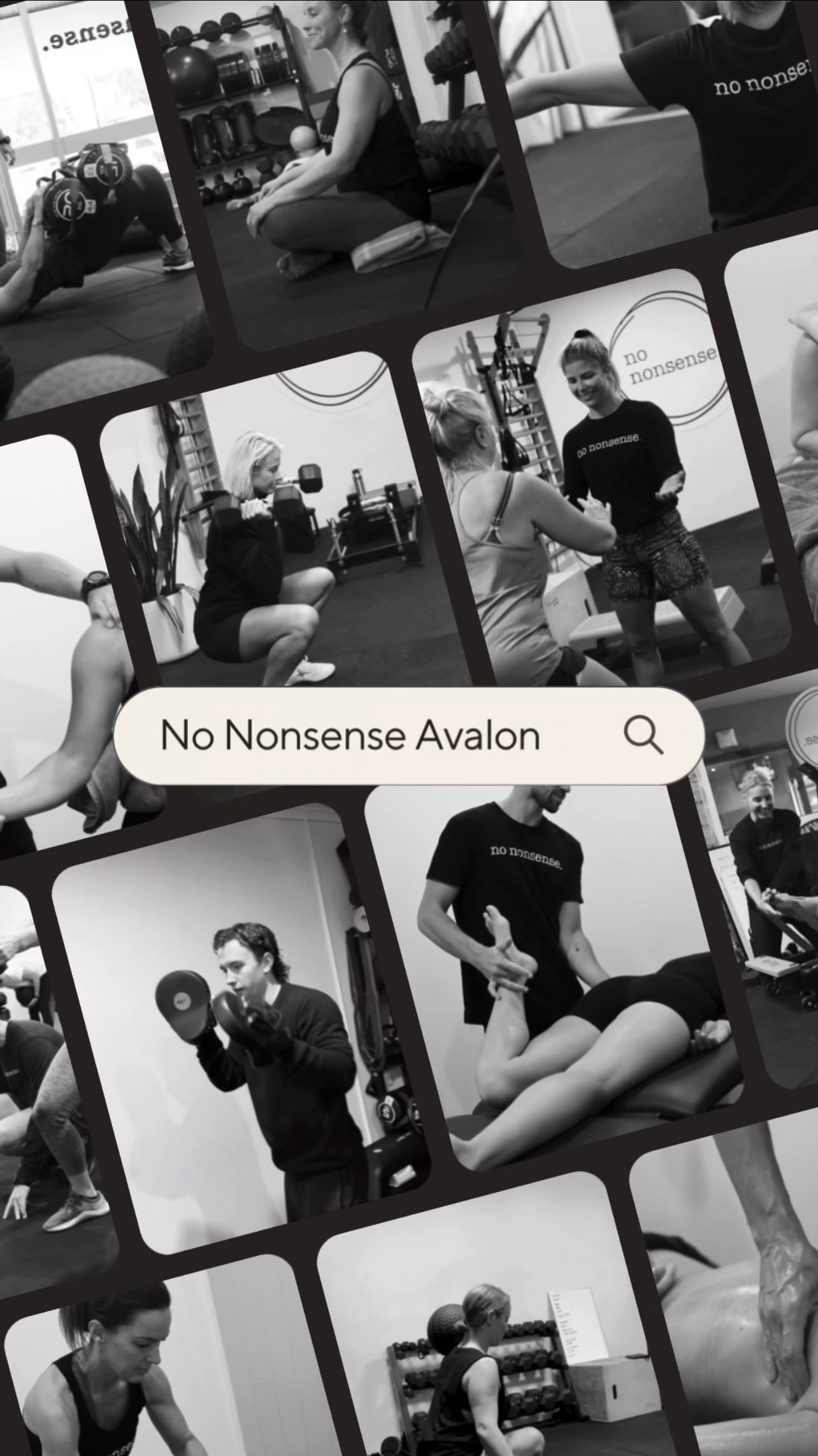 Who are we? We are No Nonsense 🖤🤍
We are a Community Based health, fitness and wellness centre based in Avalon! 🌊 ☀️
We take a holistic, inclusive and intentional approach to Wellness through our wide range of services! 💪🏽
Want to know more?
Feel free to contact us or come into our new space for a chat 💥
10/57 Avalon Parade
call No Nonsense HQ
📞 0414 595 509
Or email us at
📧 nononsenseavalon.com
#avalon #avalonbeach #fitness #gym #nononsense #massage #wellness #fitness #nononsenseavalon #supportlocal #northernbeaches #gymclass #fitnessclass #strengthtraining