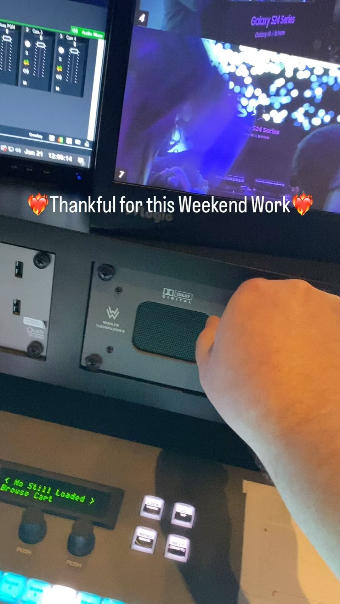 Event Production - Working as the V1 (Video Engineer) for @sheckwes and @c.syresmith event 🔥🤘🙏#audio #video #avproduction #event #eventproduction #ifandonlyifproductions