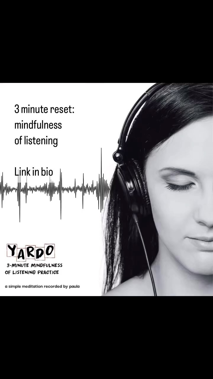 Have you had a pause today?
Try 3 minutes of mindful listening is to restore and reset at any time during the day. Link in bio. #mindfulness #listening #mindfulnessofsounds #listeningmeditation #sati #acton #mbsr #mcbt #bamba #urbanmindfulness #beherenow #yardo #southacton