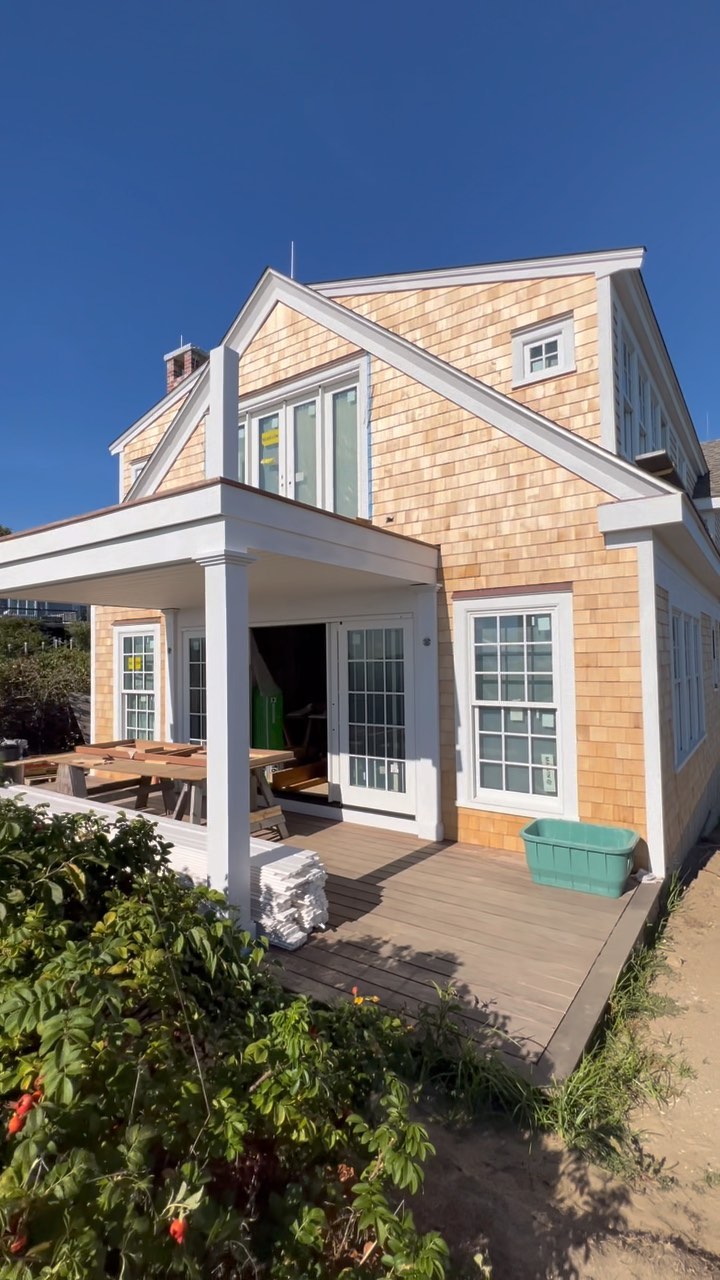 Come explore one of our most recent custom builds, this Wellfleet oceanside hideaway #waterside #homewithaview #newhome #customhome #marvinwindows #newconstruction #custombuilthomes #beachside #beachsideliving #capecod #custombuilder #carpentry #homebuilder #capecodbuilder #familyownedbusiness #corevalues #familyvalues #communityroots #community #localbusiness #supportlocal #worklocal #workwithus #hiring #nowhiring #recruiting #recruitment #joinourteam #51yearsold #commitmentqualityintegrity