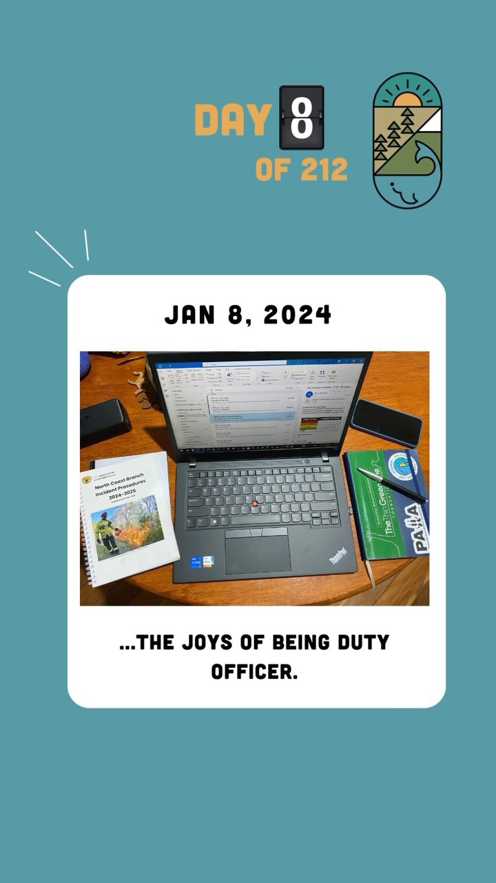 Day 8/212. Jan 8, 2024
…The joys of being Duty Officer 🤓