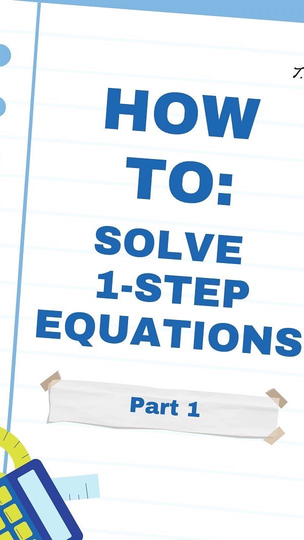 Today’s Topic: 1- Step Equations
I covered inverse operations and how to apply them. Part 2 will connect with this video. So, stay tuned!
Questions or Video suggestions?
Leave them down in the comments and I’ll be sure to respond there.
Until next time, remember:
⭐️ YOU are capable
⭐️ YOU got this
⭐️ Count YOURSELF in!
.
.
.
.
.
#mathteacher #mathtutor #mathteachersofinstagram #mathmatics #mathmatters✖️➗➖➕ #mathmatterseverywhere #mathtutoring #mathtutorial #mathisfun