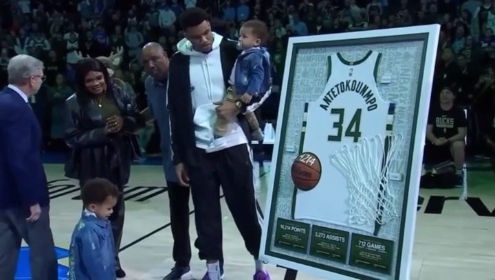Honored to have gotten the chance to work on a piece celebrating @giannis_an34 for becoming franchise leader in points, assists, and games played, presented to him pregame Friday.
The fun part of being a creative in sports is doing things you never imagined you’d be designing, that are seen by people all over the world.
Congratulations, Giannis, on making history, yet again!
#nba #nbabasketball #sportsdesign #sportsdesigner #sportsdesigns #nbadesigner #graphicdesign #graphicdesigner #basketball #giannisantetokounmpo #giannis #bucks #milwaukeebucks #milwaukee #design #art #artistsoninstagram