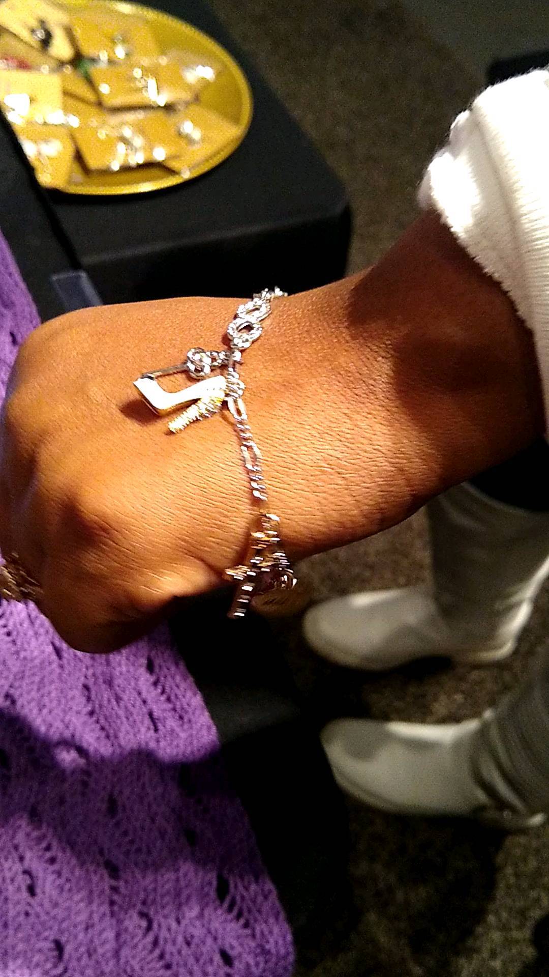 Custom infinity bracelet... She picked 10 charms to personalize it.
#shopsmall #shoplocal #treatyourself
*I learn something new everyday - the infinity symbol stands for #autismacceptance