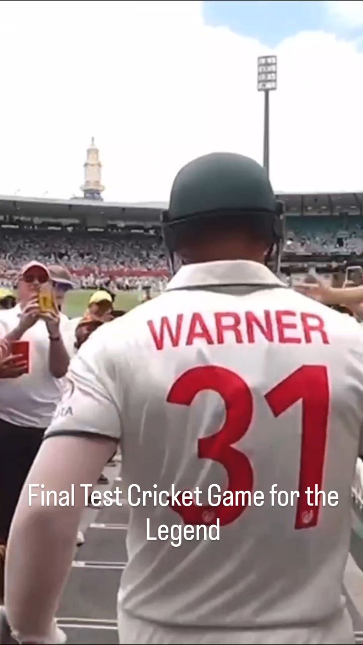 Final test innings for @davidwarner31
🏏🔥 Unforgettable Innings Alert! 🔥🏏
@davidwarner31 has left everyone in awe with his remarkable performances in his test cricket innings! What a legend! 🙌💥
🙏 Let's give a huge round of applause to @davidwarner31 for his incredible display of strength, grit, and passion! 🎉🏆 Your brilliance will always be etched in our memories! Keep soaring high, champ! 🌟✨ #DavidWarner #TestCricket #UnforgettableInnings #legendstatus #australiacricket #cricketcanada #australia #australiacricketteam