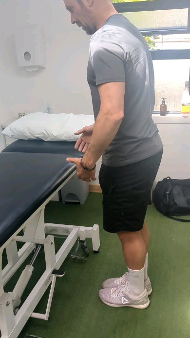 Simple hip to knee alignment using balance and control to change movement patterns affecting knee tracking...