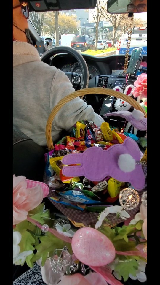 #customerservice our Lyft ride was more than expected! Spreading joy one ride at a time.
Decorated for Easter with treats too! #dagmar , you're the best!