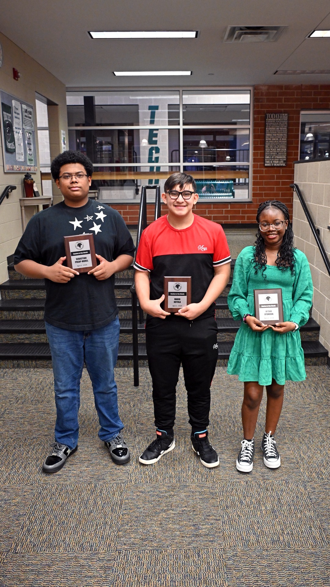 Congratulations to our students of the month for April!
⭐️Kysha Atohoun
⭐️Colin McGurn
⭐️Mario Noyola
⭐️Sebastian Preap-Morel
It was a pleasure to recognize these students during tonight's Joint Operating Committee meeting. Keep up the great work, Spartans! #YorkTechProud
