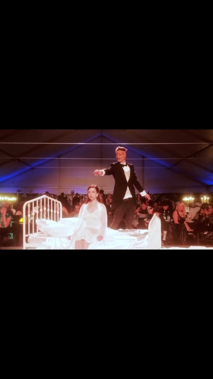 A beautiful performance by the talented @audreyclairewilson and @austin_minard from our Dreams & nightmares Ball 2019#ball #halloween #elegant