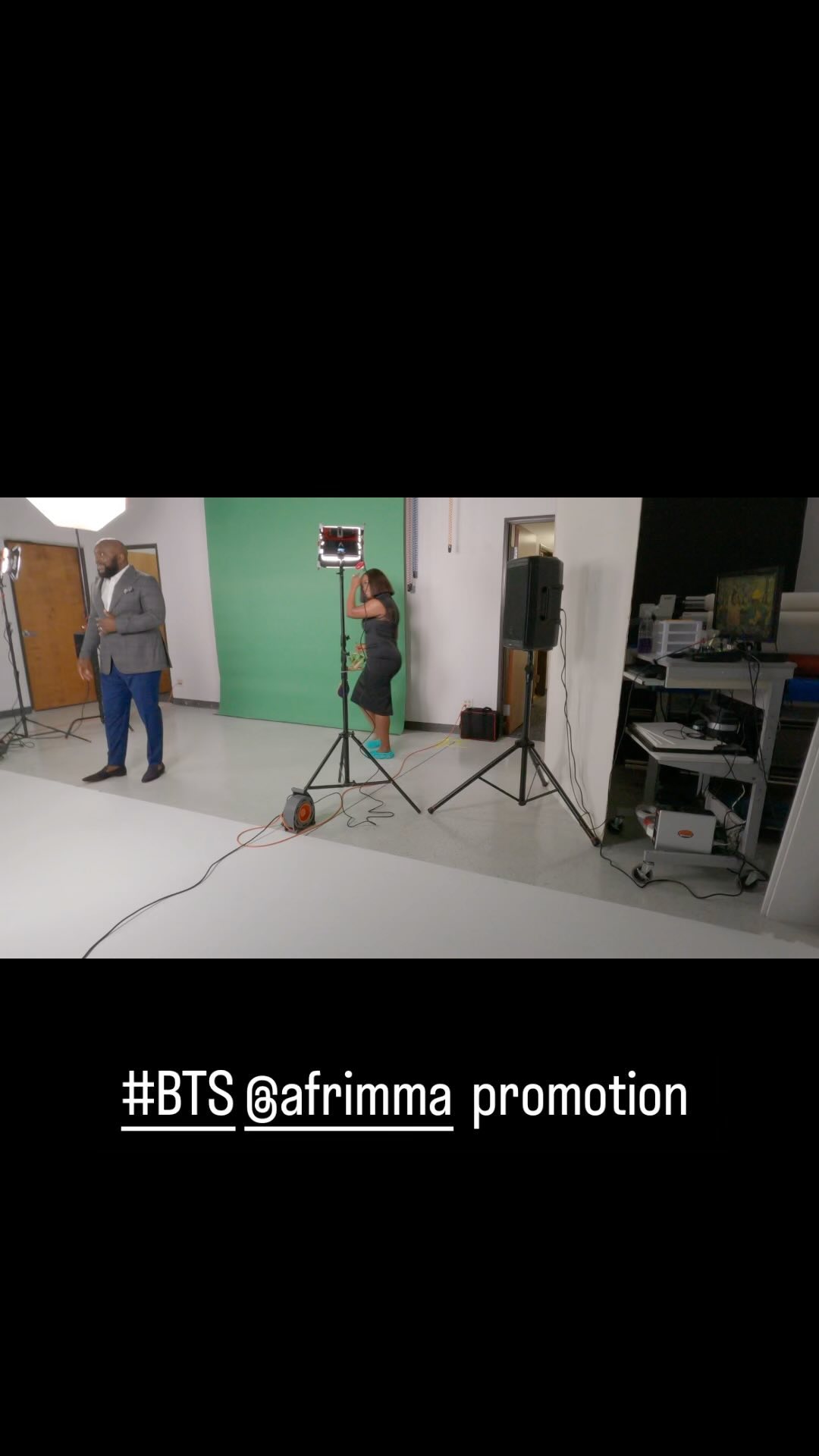Come in the studio with us! We are #BTS for a shoot promoting AFRIMMA, the The African Muzik Magazine Awards. Our talent is getting mic’ed up and our team is readying the set to shoot with talent in place, instead of stand-ins. With those booties, are we in a hospital or a sound stage? 😅
#onlocation #AFRIMMA #promo