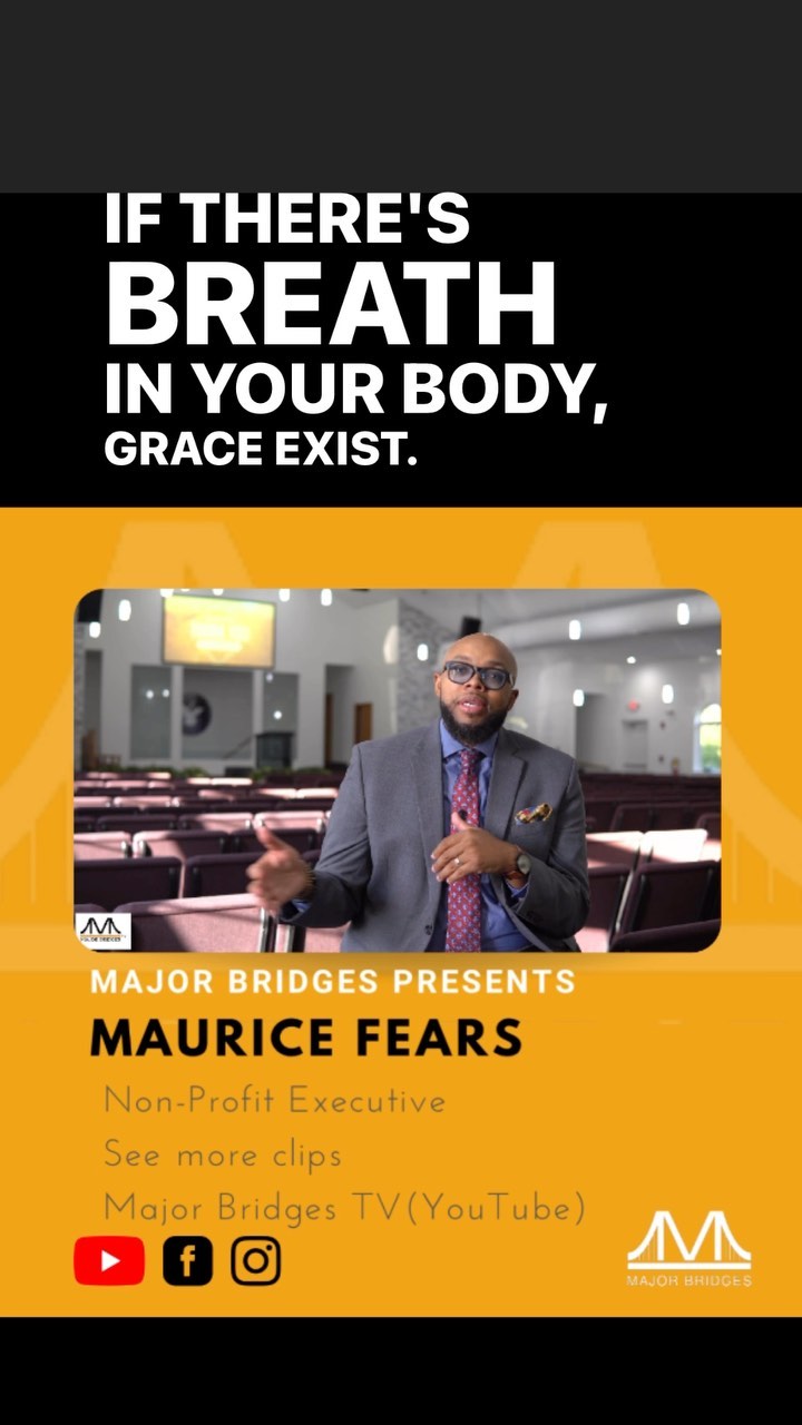 Regardless of how things look, there is still hope. Grace is available! Thank you for this word @iamtebrenafears -
See more of this interview at Major Bridges TV (YouTube)
#grace #faith #motivation #church #youcandoit #mentor #mentorship #dontworry #forgiveness