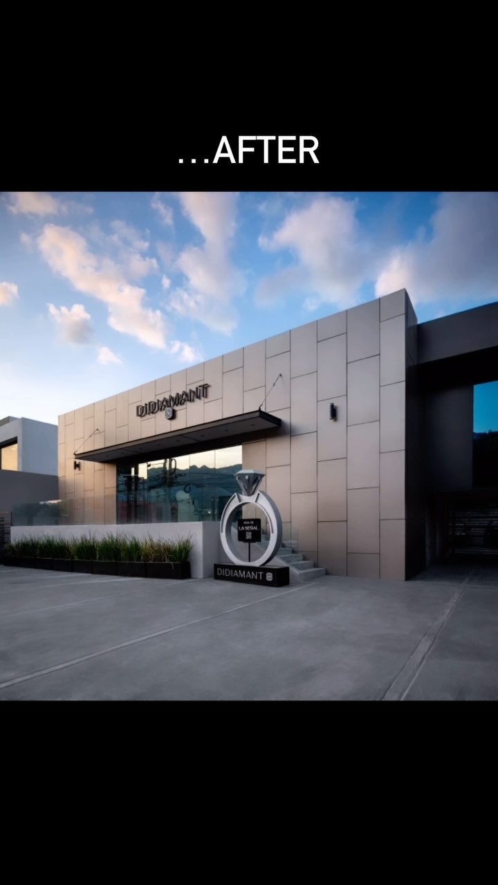 Remodelación de fachada Didiamant. Diseño y construcción.