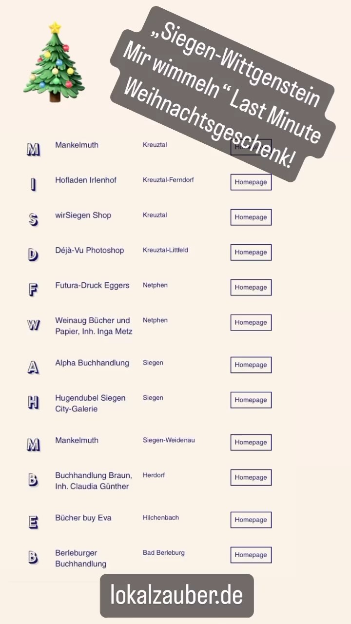 Schnell noch ein Weihnachtsgeschenk sichern! www.lokalzauber.de oder vor Ort! #wimmelbuch #kreuztal #burbachsiegerland #neunkirchen_siegerland #wilnsdorf #siegen #siegenwittgenstein #hilchenbach #netphen #badlaasphe #badberleburg #erndtebrück #freudenbergsiegerland #wimmelbuch #kinderbuch #lokalzauber #siegerland #meinsüdwestfalen #weihnachten