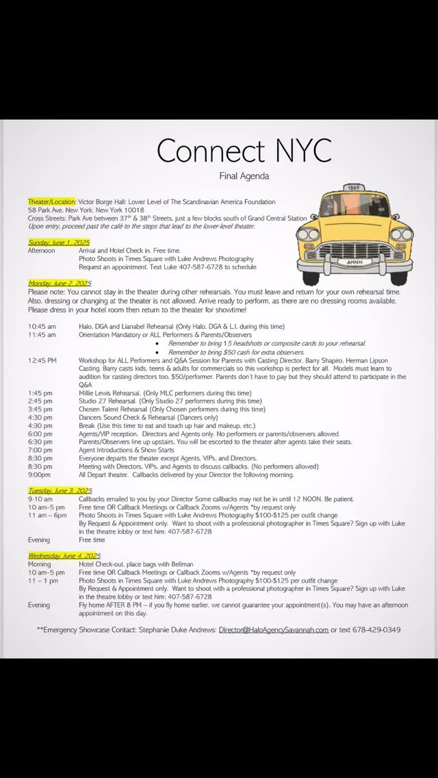 Final Agenda for Connect NYC
June 1-4, 2025