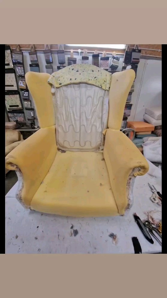 Wing chair from start to finish #throwbackthursday #thursdaymotivation #thursday #interiordesign #home #uk #fabric