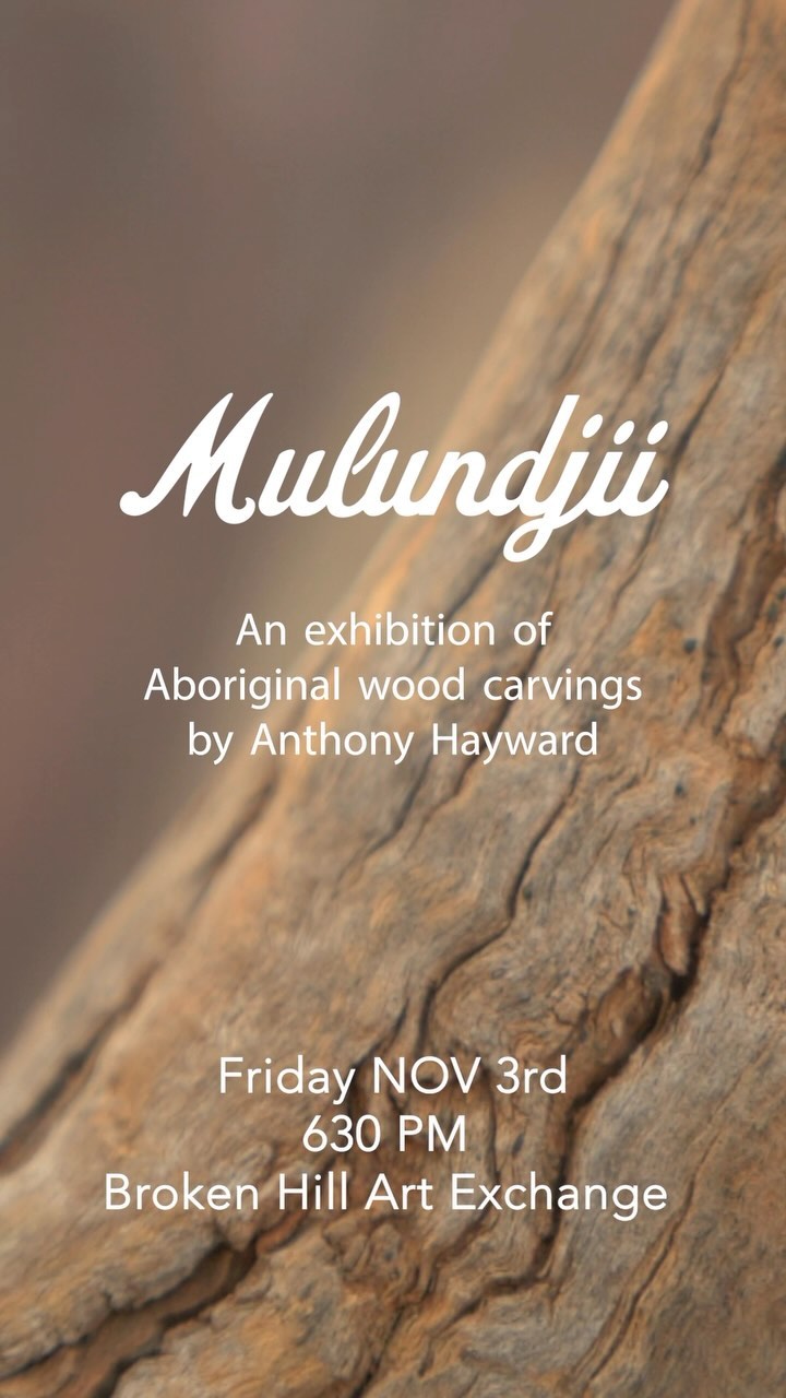 “Mulundjii” an exhibition opens this weekend in Broken Hill.
Ngiyampaa artist Anthony Hayward works to preserve the ancient practice of Aboriginal wood carving from western New South Wales.
Friday 3rd November
6.30pm
@brokenhillartexchange
#mulundjiicarvings
#indigenousart #aboriginalart #ngiyampaa #brokenhill