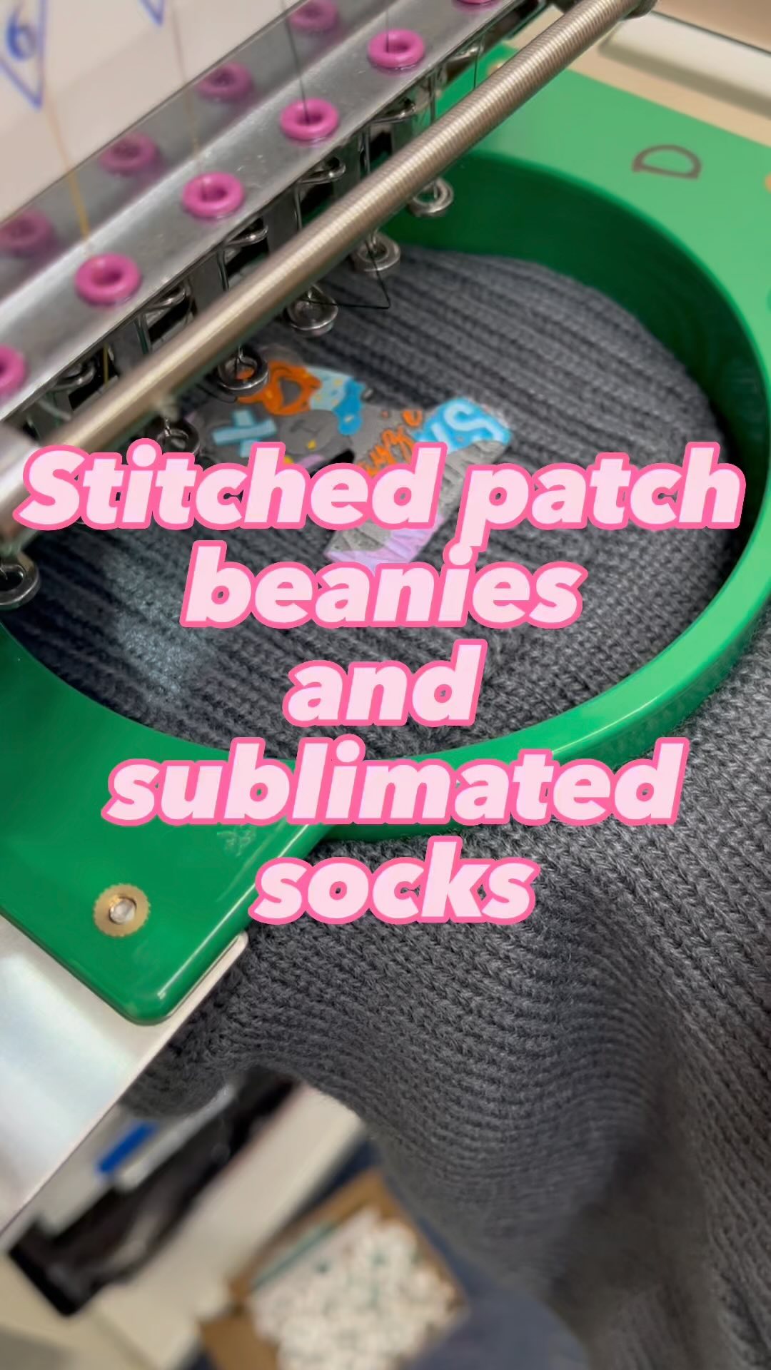 Cool project. #cultureapparelstudio #cultureafterdark #beanies #embroidery #sublimation