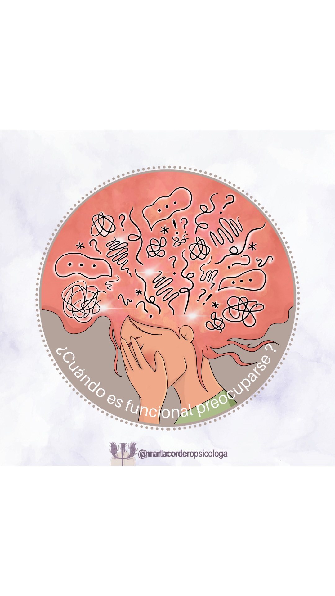 ¿Cuándo deja de ser útil preocuparse?
#ansiedad #trastornoansiedad #ataquesdepanico #terapiaonline #terapiapsicologica #psicologia #psicoterapia #psicologaonline #terapiaemocional #mecuido #pensamientos #pensamiento #dibujodigital #dibujo