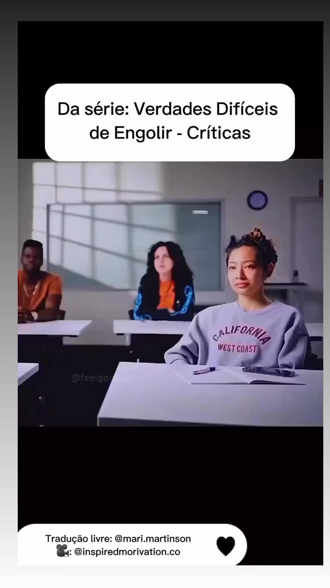 Você sempre terá mais críticas do que elogios, mas quando alguém fizer alguma coisa importante, ELOGIE!
#institutosoudobemesempreajudoalguem #institutosoudobem #elogio #criticas