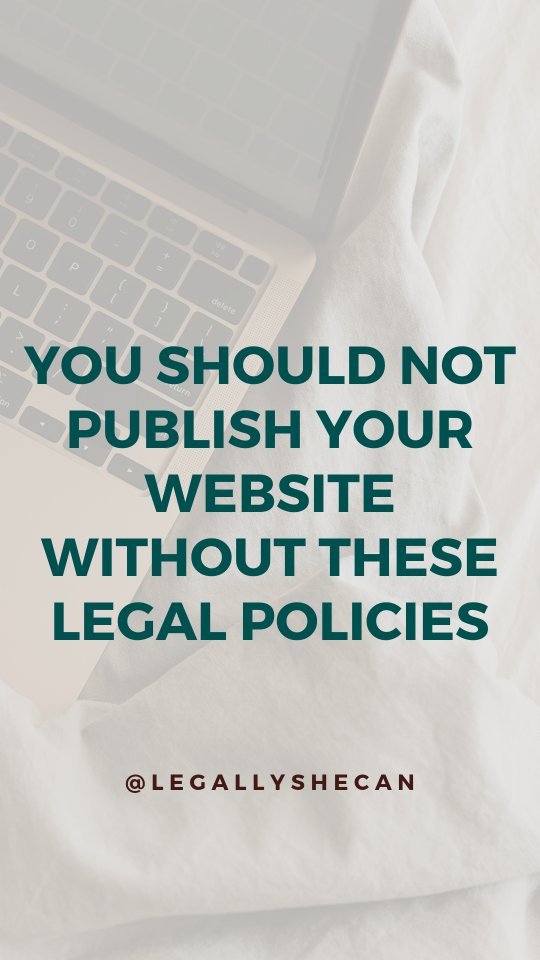YOU NEED TO KNOW THIS TODAY...
If you are a coach, freelancer or online business owner, you should not publish your website without:
1. Privacy Policy
2. Terms of Use / Terms and Conditions
3. Disclaimers
4. Accessibility Notice
5. Copyright Statement
6. Impressum / Company Information
7. Cookie policy
And if you got these templates from a free generator or you just copied them, then your policies are USELESS.
👉Comment "Hello" below to get a link toa free training on website legal compliance with Ease.
This training is only for serious entrepreneurs who know the value of protecting their business😁
👉If you are in 🇨🇭 the Swiss Data Protection Law will be enforced in September 2023. You need to have a compliant website before this date!
Watch the training now.