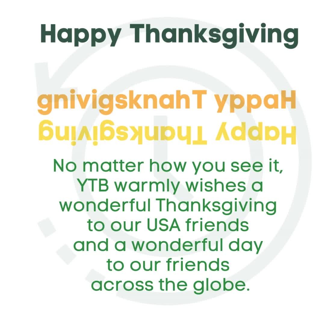 Happy Thanksgiving 2023 from YTB