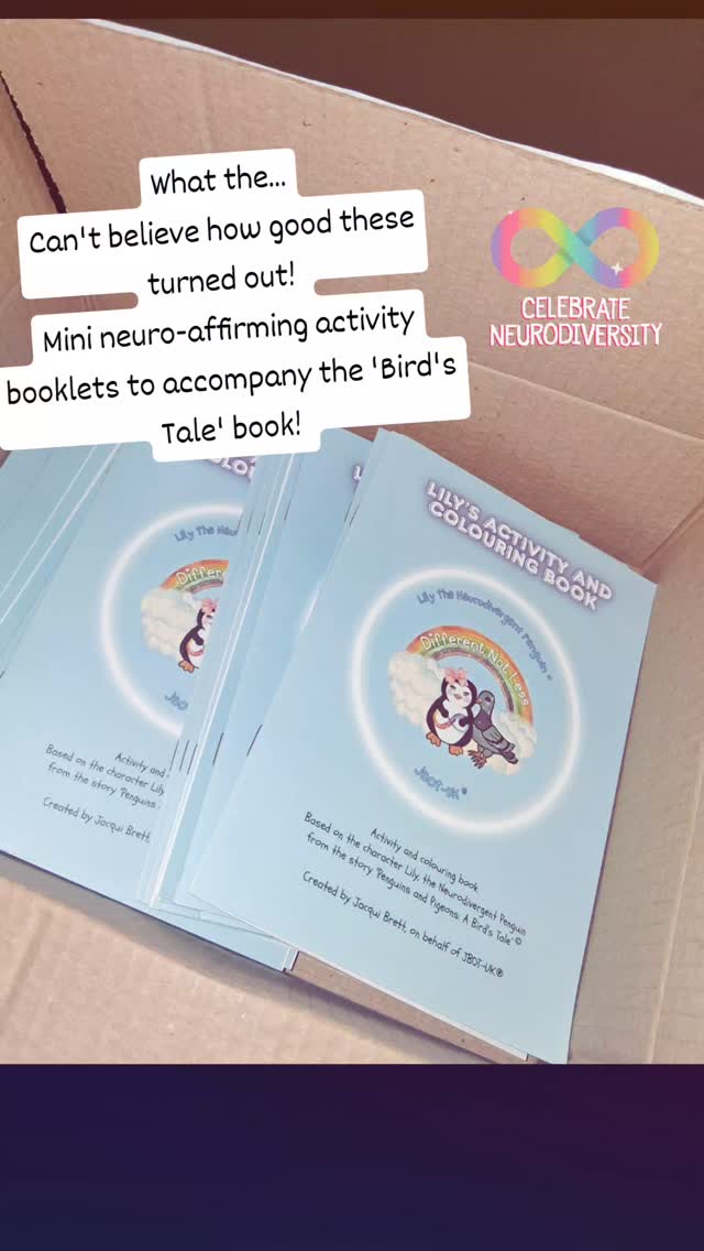 Can't believe how great these turned out. I can't wait to share them at the Neurodiversity Show in
Liverpool 16th June! #ABirdsTale #LilyTheNeurodivergentPenguin #NeurodiversityShow #OccupationalTherapy #NeuroAffirming